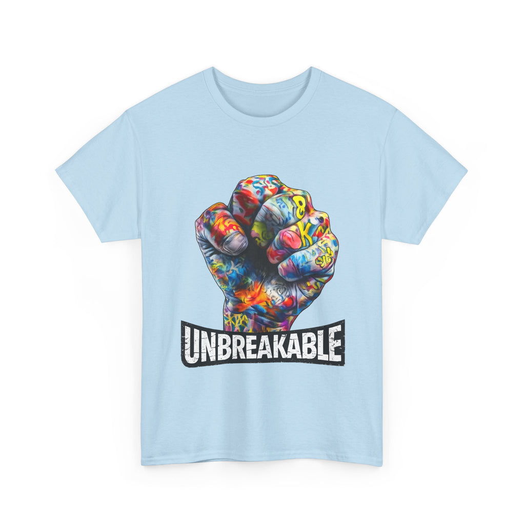 Unbreakable Fist T-Shirt — Colorful Graffiti Power Tee