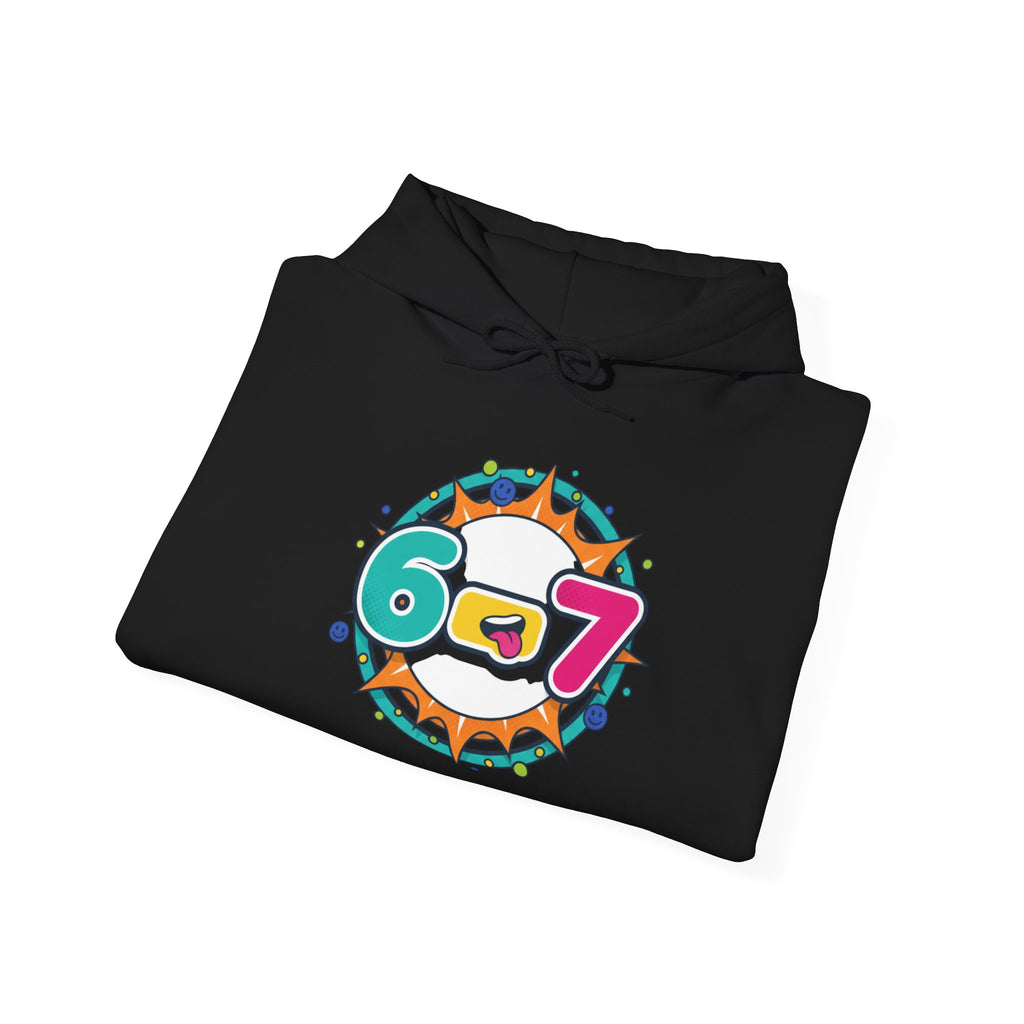 67 Minimalist Number Hoodie | 67 shirt, absurdist humor, TikTok meme