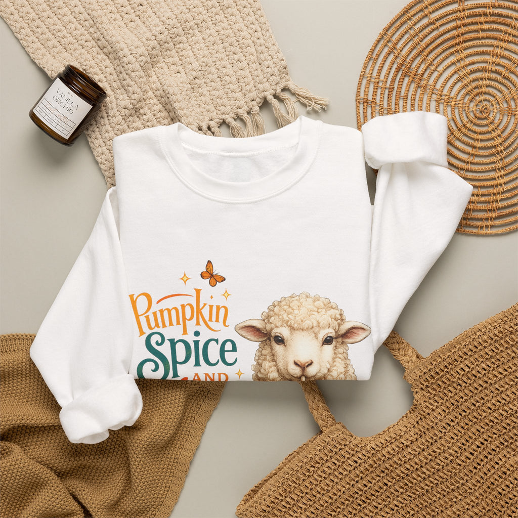 Pumpkin Spice and Jesus Christ Sweatshirt — Faith & Fall Crewneck