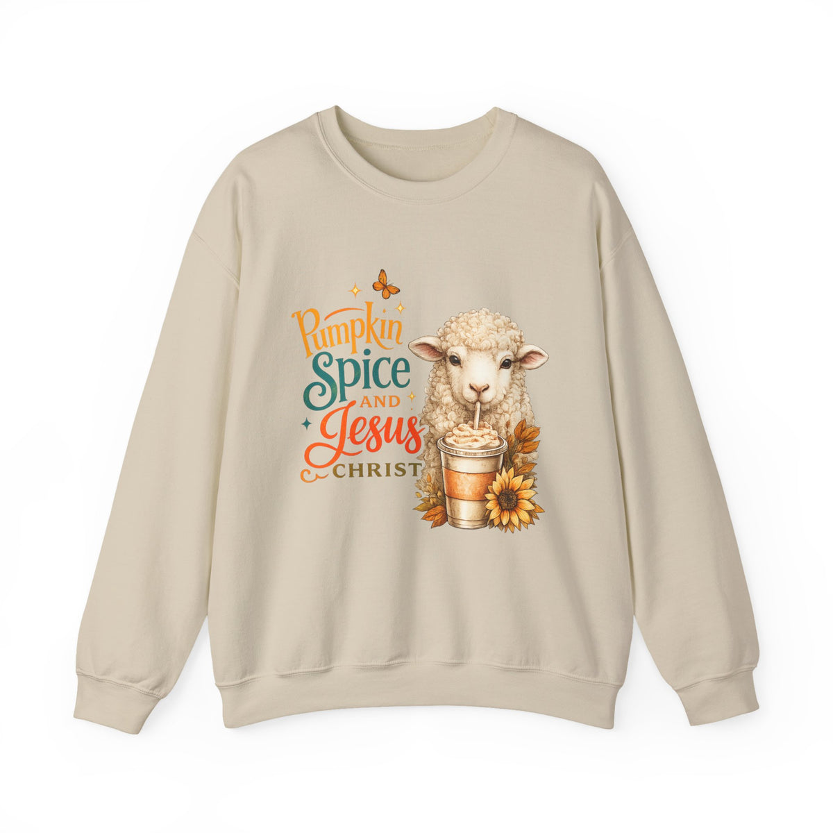 Pumpkin Spice and Jesus Christ Sweatshirt — Faith & Fall Crewneck