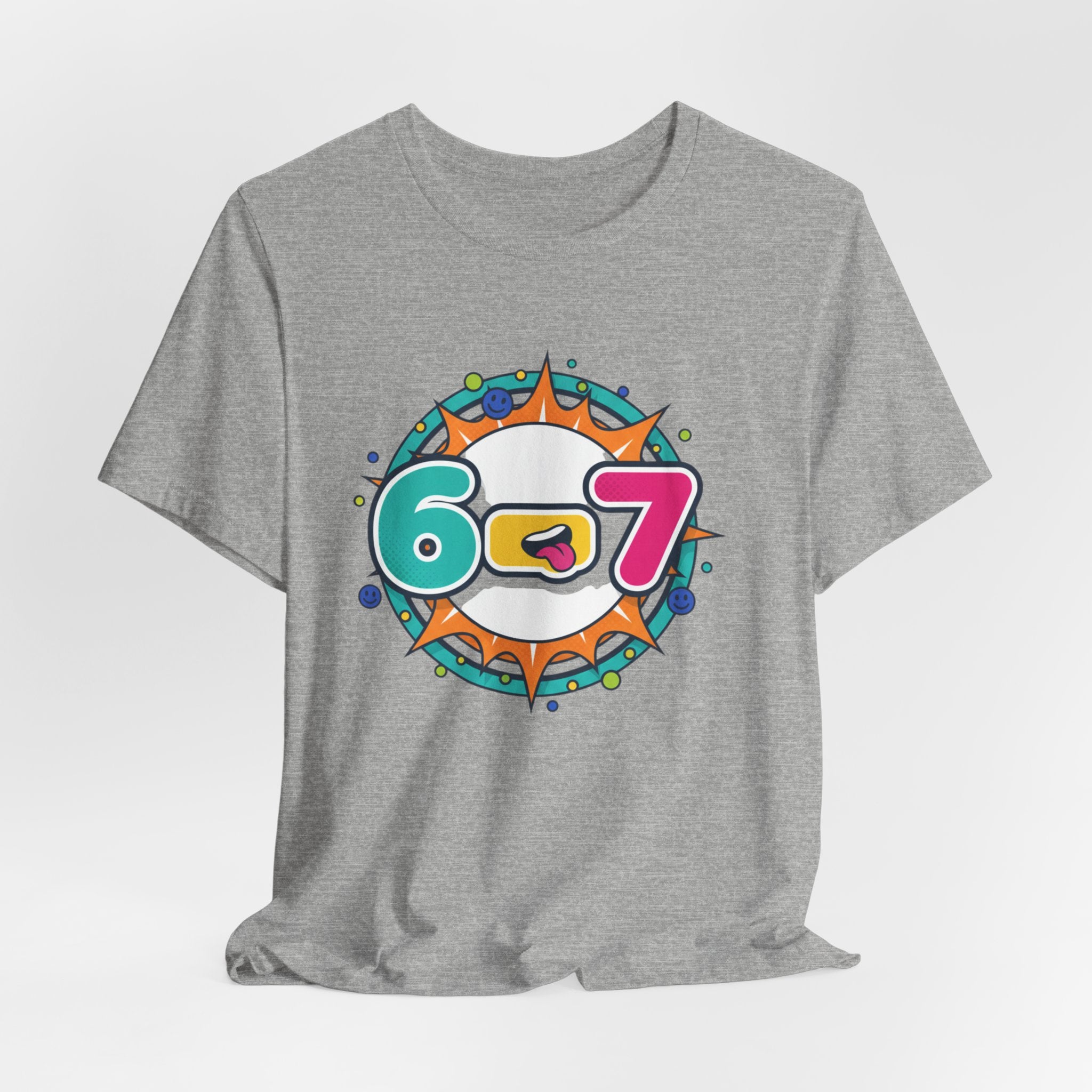 67 Shirt, Random Number Meme Tee | Absurdist Humor, Minimalist Type