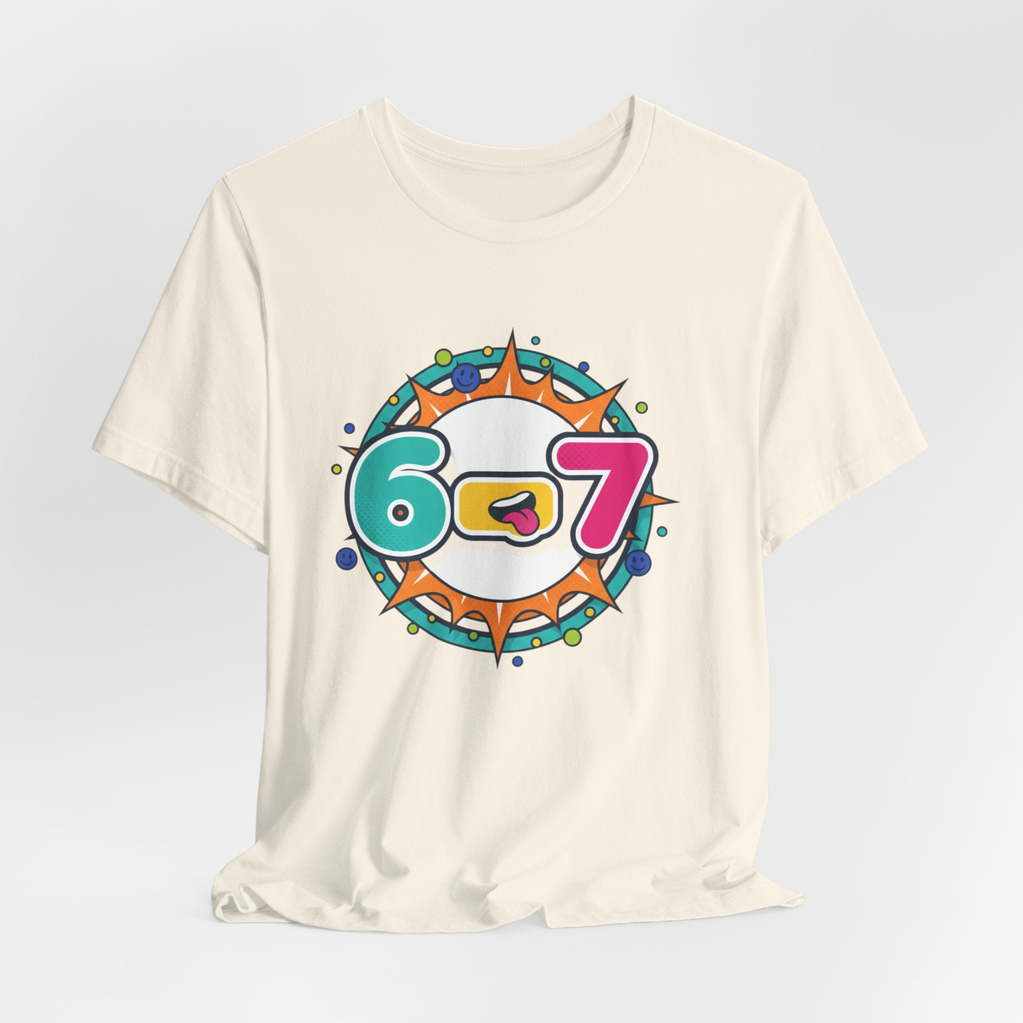 67 Shirt, Random Number Meme Tee | Absurdist Humor, Minimalist Type