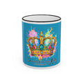 Daughter of the King Crown Accent Rim Mug — Religious Inspirational Coffee Cup (11oz/15oz)