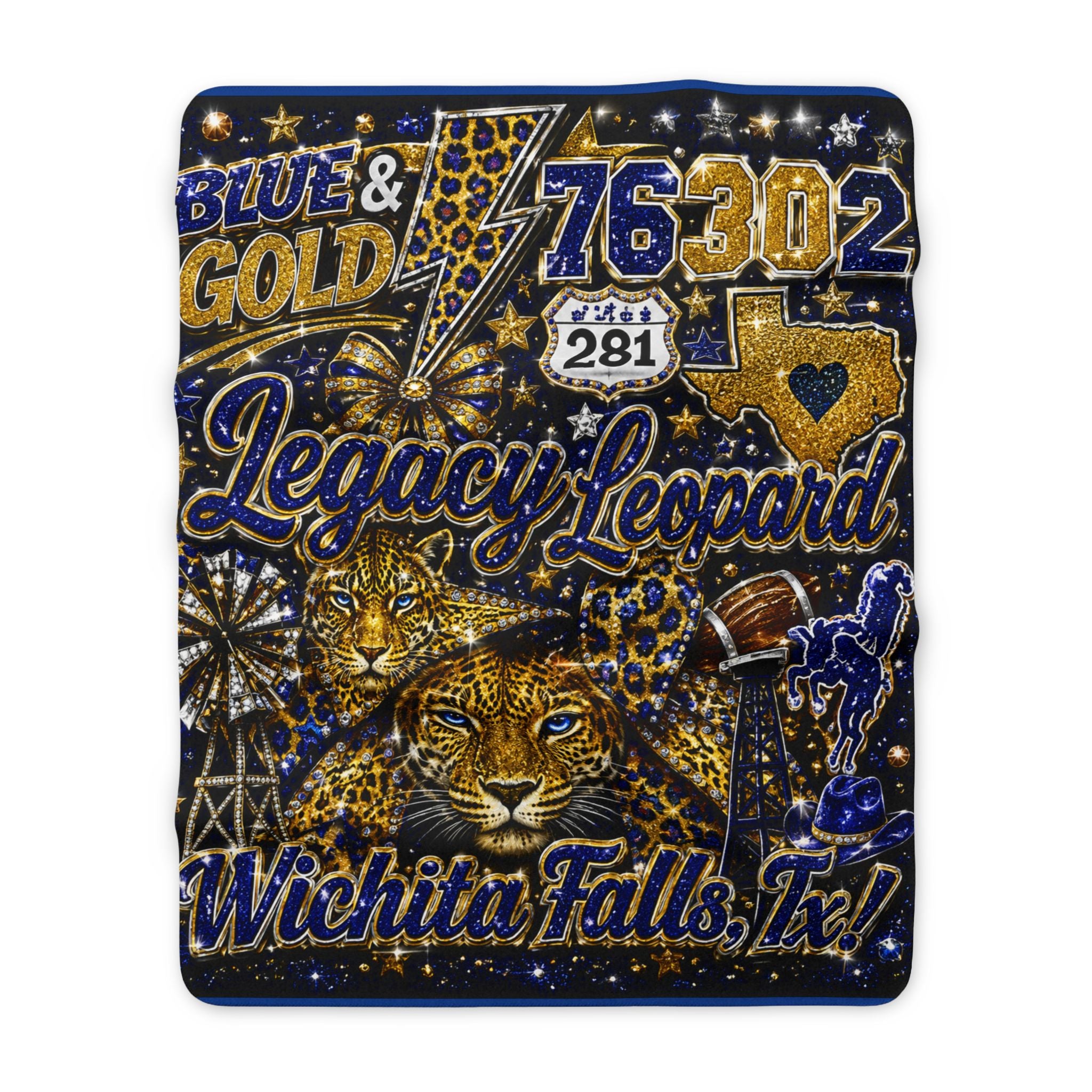 Wichita Falls Fleece Blanket 2 different sizes