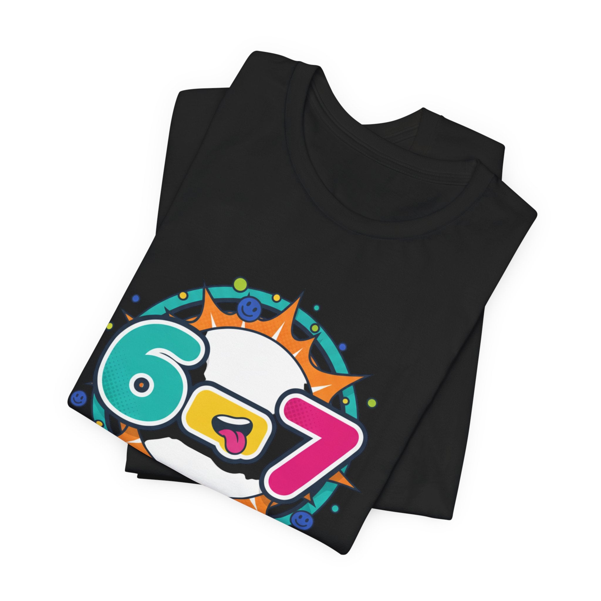 67 Shirt, Random Number Meme Tee | Absurdist Humor, Minimalist Type