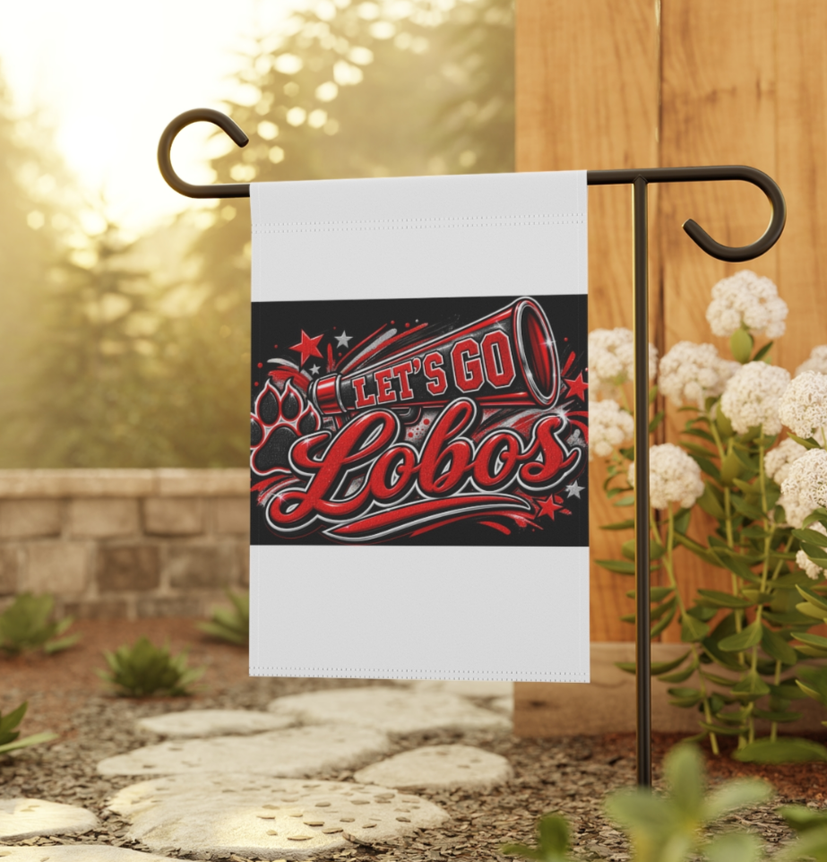 Let’s Go Lobos Garden Flag - Team Spirit House Banner