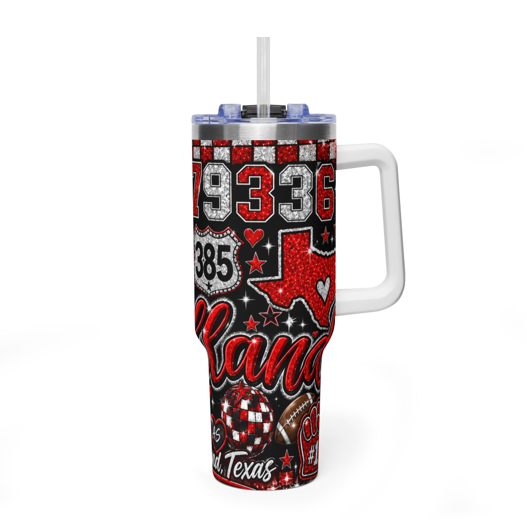 Levelland Lobos Vacuum Thermal Tumbler, 40oz