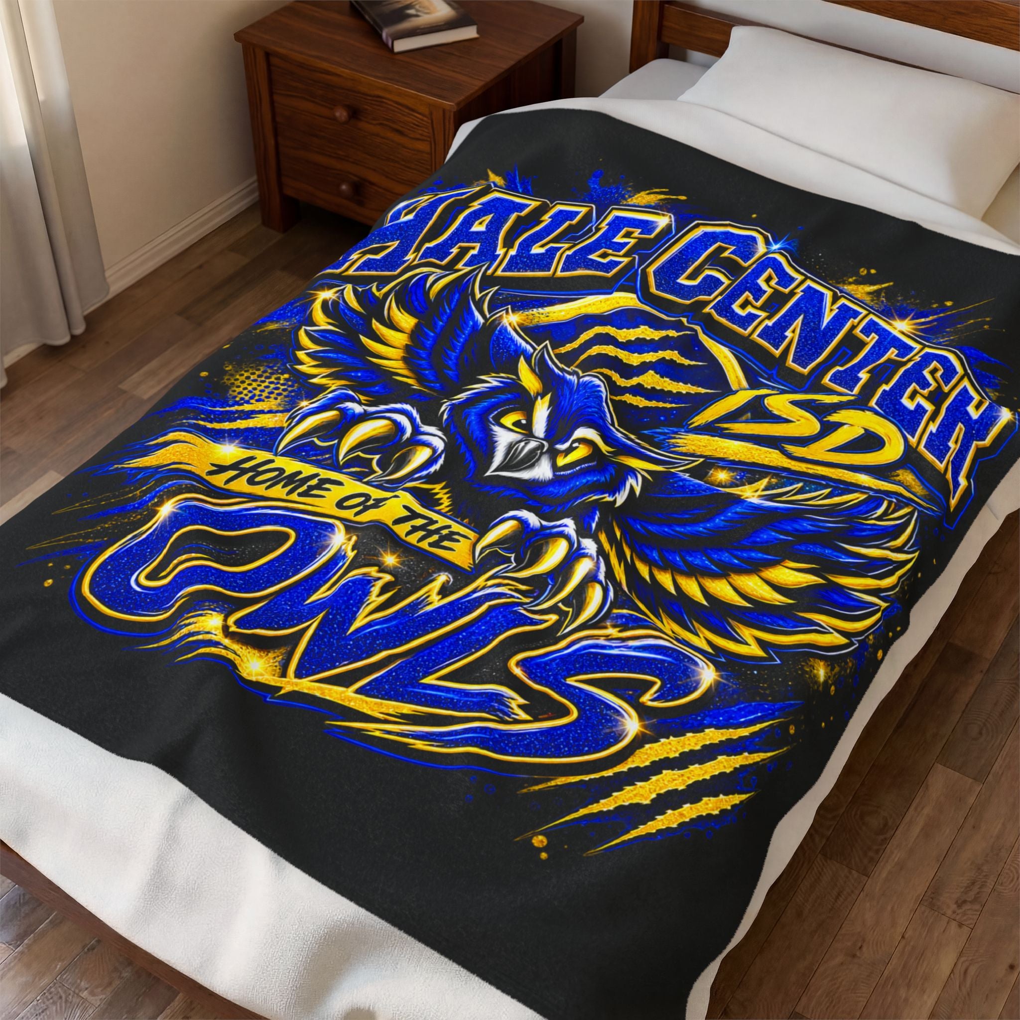 Hale Center Owls Plush Blanket