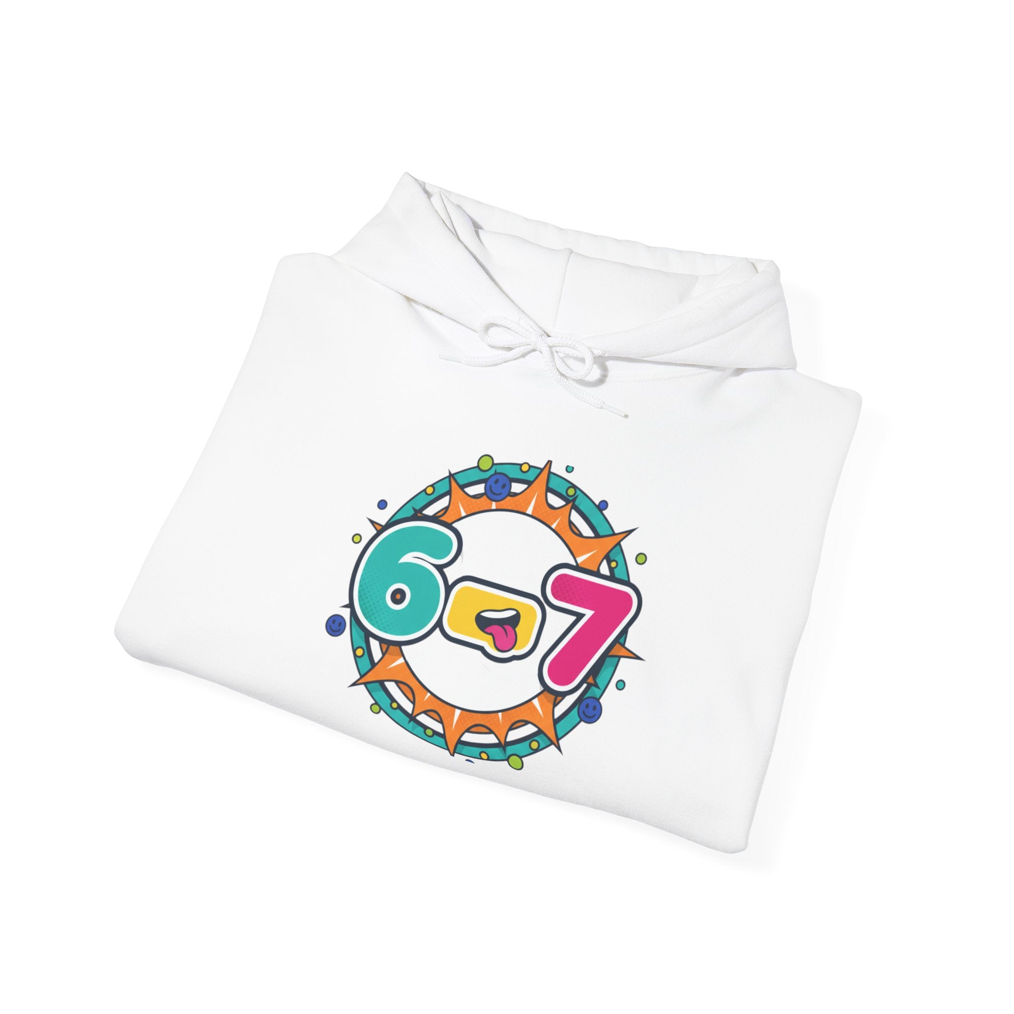 67 Minimalist Number Hoodie | 67 shirt, absurdist humor, TikTok meme