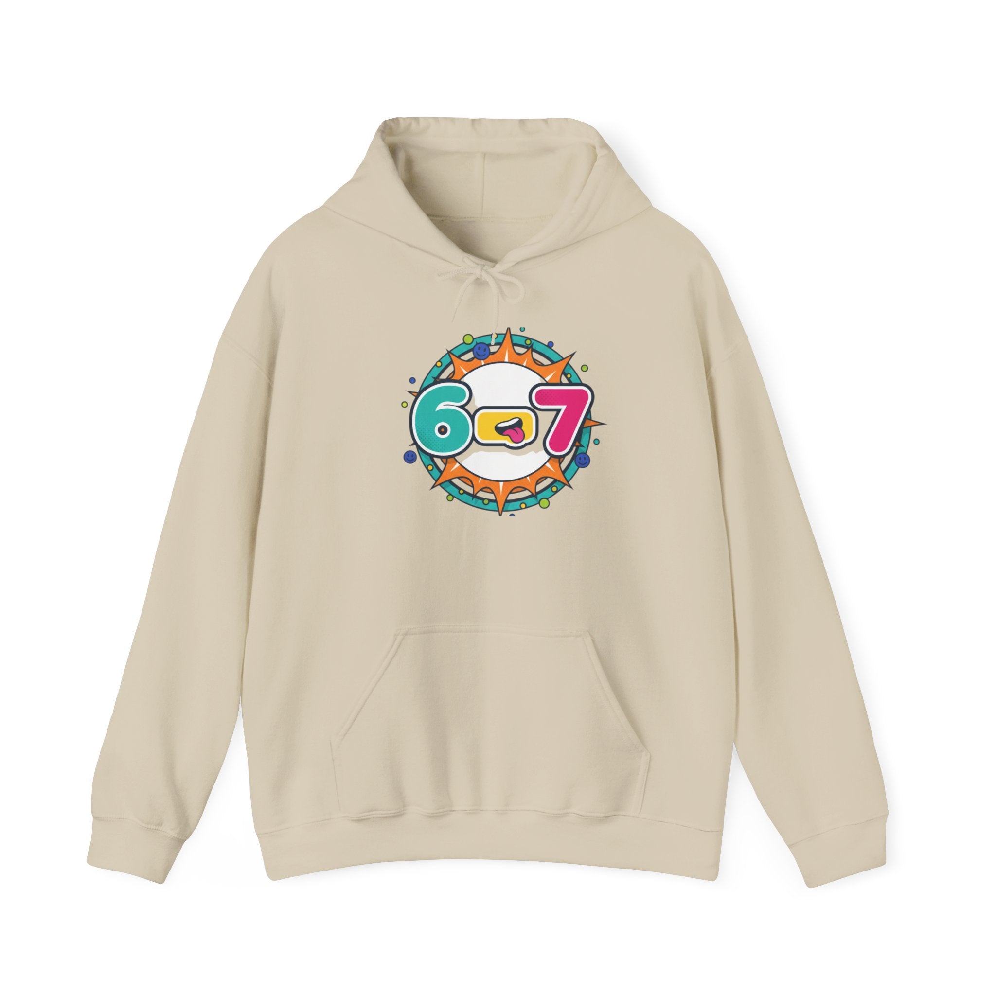 67 Minimalist Number Hoodie | 67 shirt, absurdist humor, TikTok meme