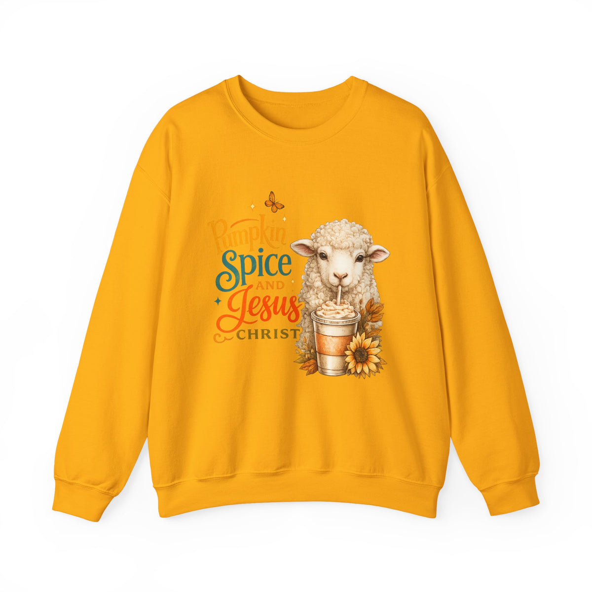Pumpkin Spice and Jesus Christ Sweatshirt — Faith & Fall Crewneck