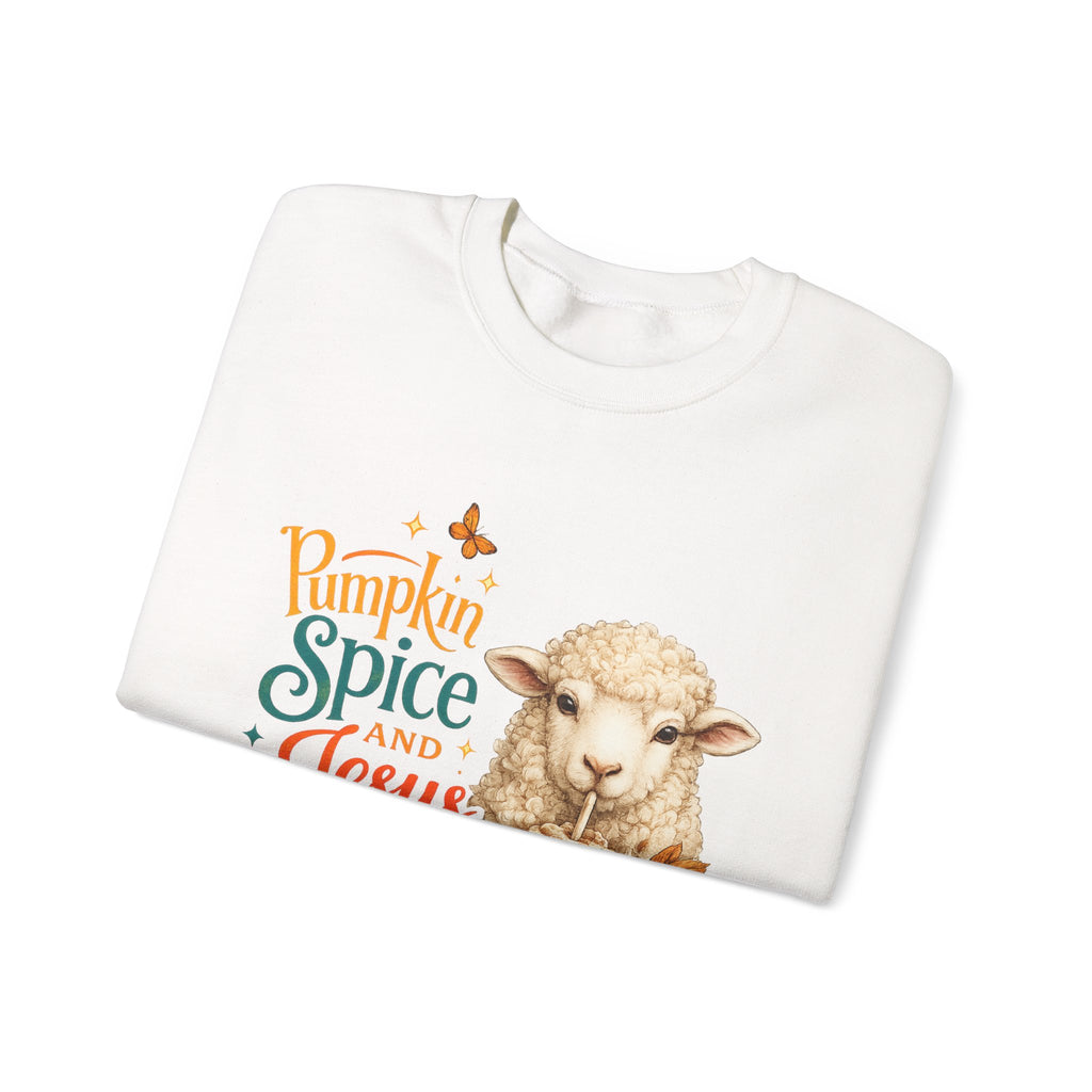 Pumpkin Spice and Jesus Christ Sweatshirt — Faith & Fall Crewneck