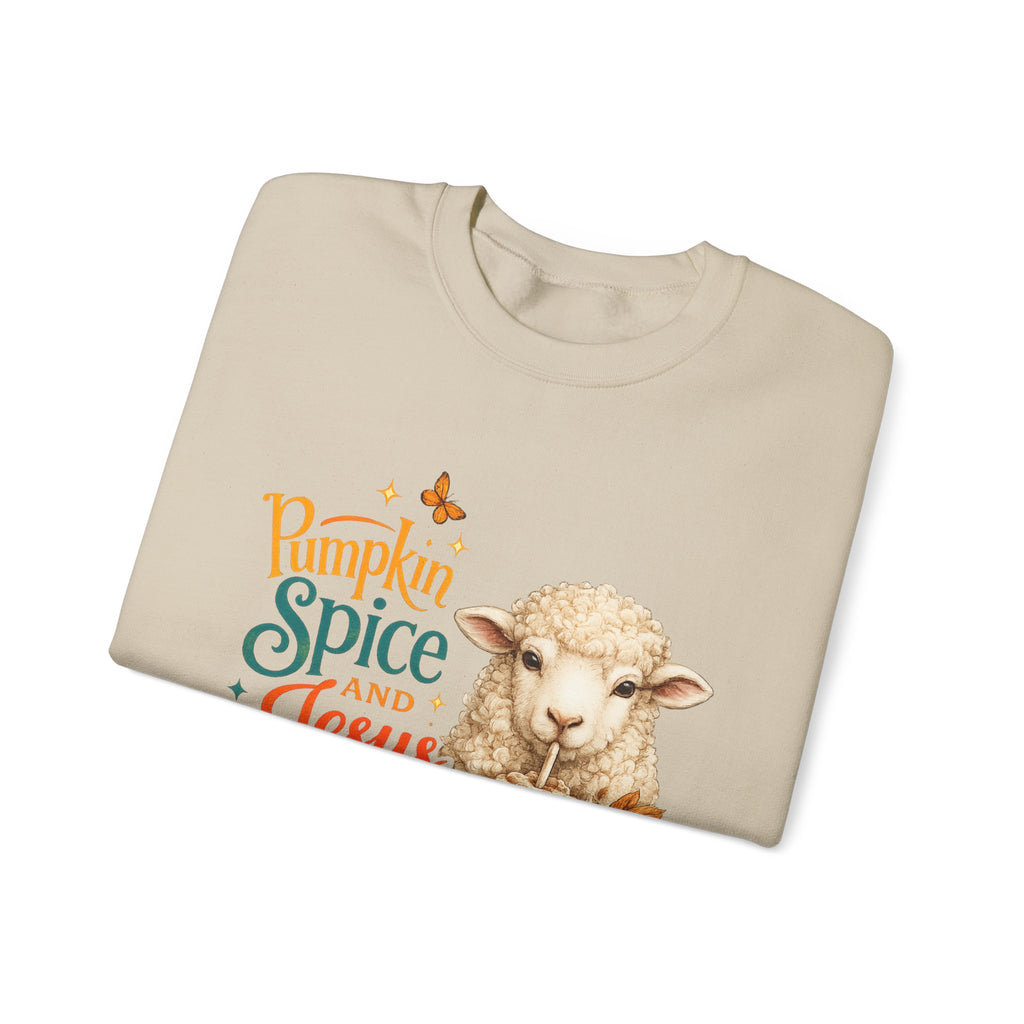 Pumpkin Spice and Jesus Christ Sweatshirt — Faith & Fall Crewneck