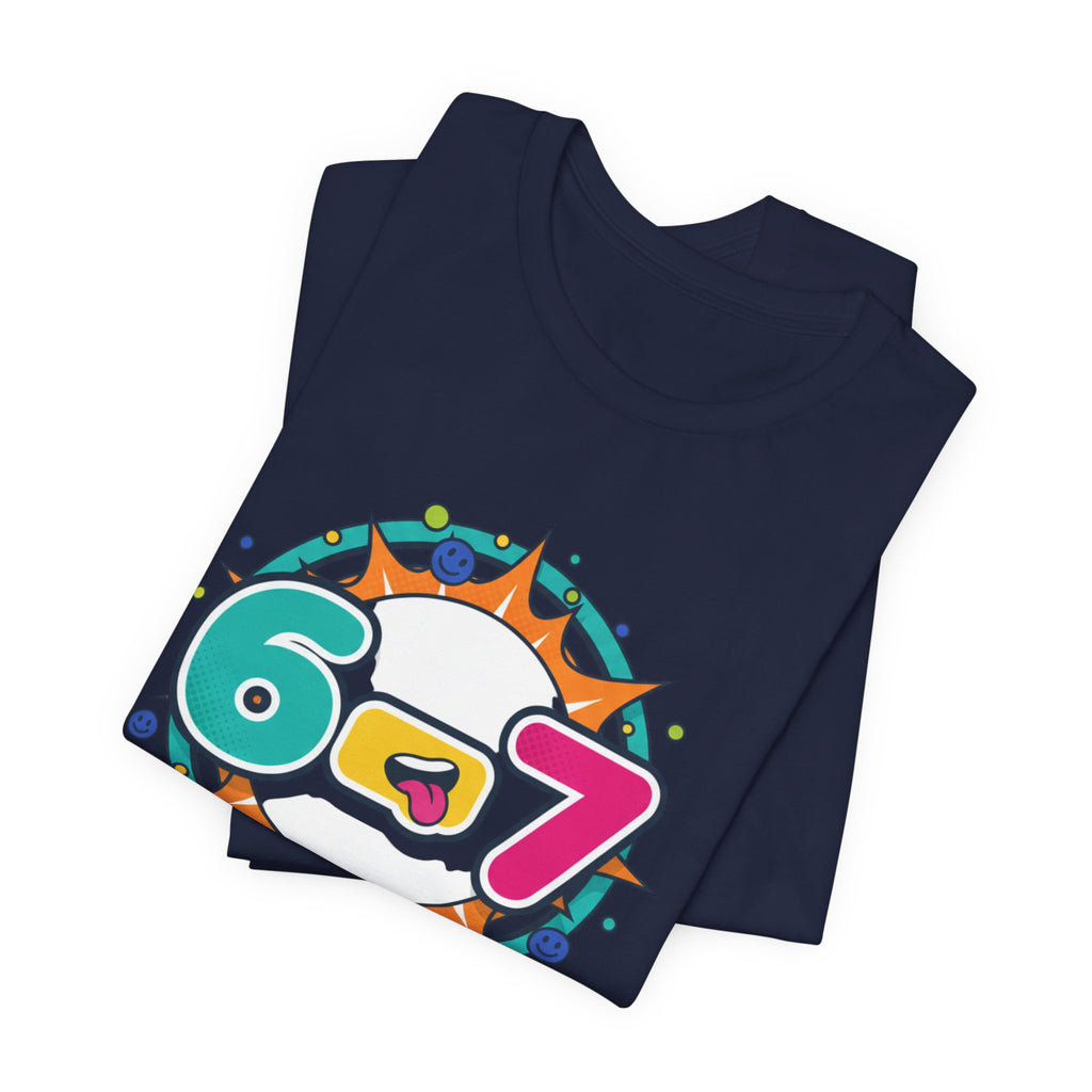 67 Shirt, Random Number Meme Tee | Absurdist Humor, Minimalist Type