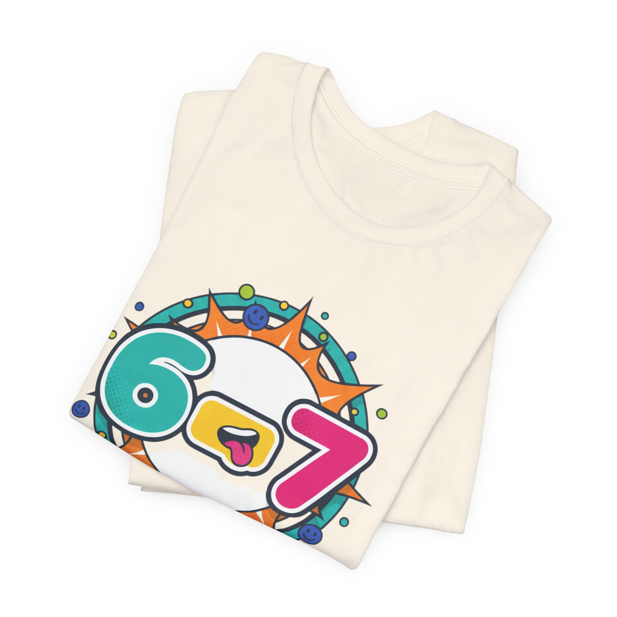 67 Shirt, Random Number Meme Tee | Absurdist Humor, Minimalist Type