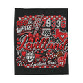 Levelland Lobos Spirit Plush Velveteen Blanket – Red, Black & White.”L