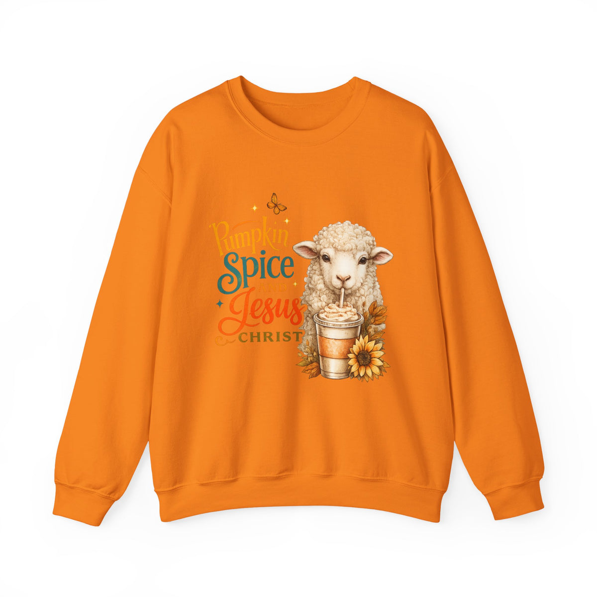 Pumpkin Spice and Jesus Christ Sweatshirt — Faith & Fall Crewneck