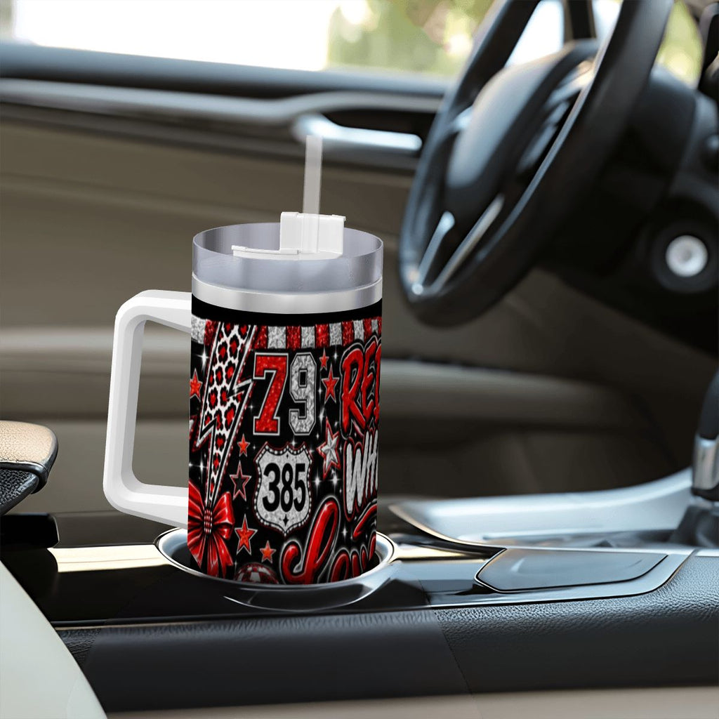 Travel Coffee Mug with Handle and Straw (40oz) 1000020786