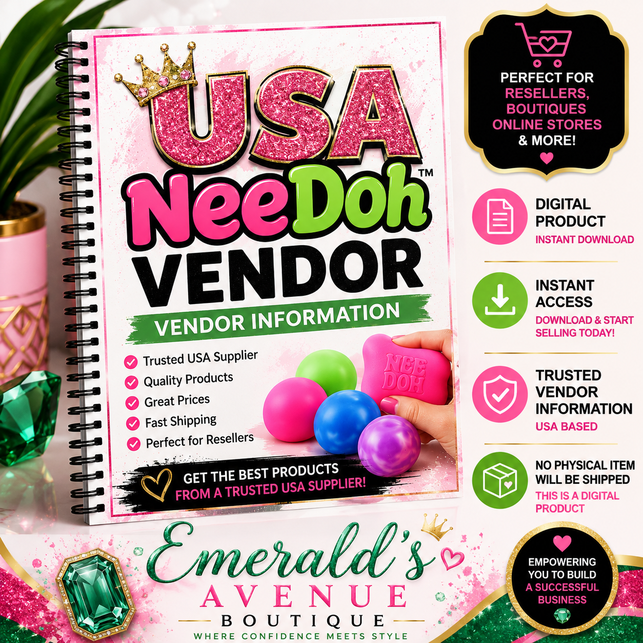 USA NeeDoh Vendor – Vendor Information