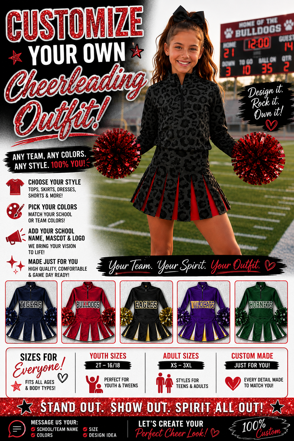 Customized Cheerleading Outfits
