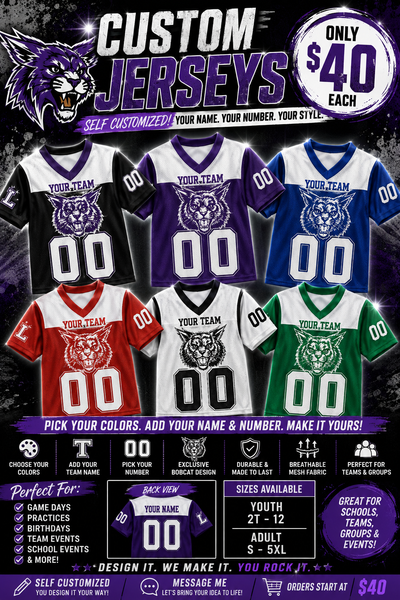Custom Team Jersey – Personalized Name & Number