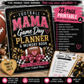 Football Mama Game Day Planner & Memory Book | 23-Page Printabl